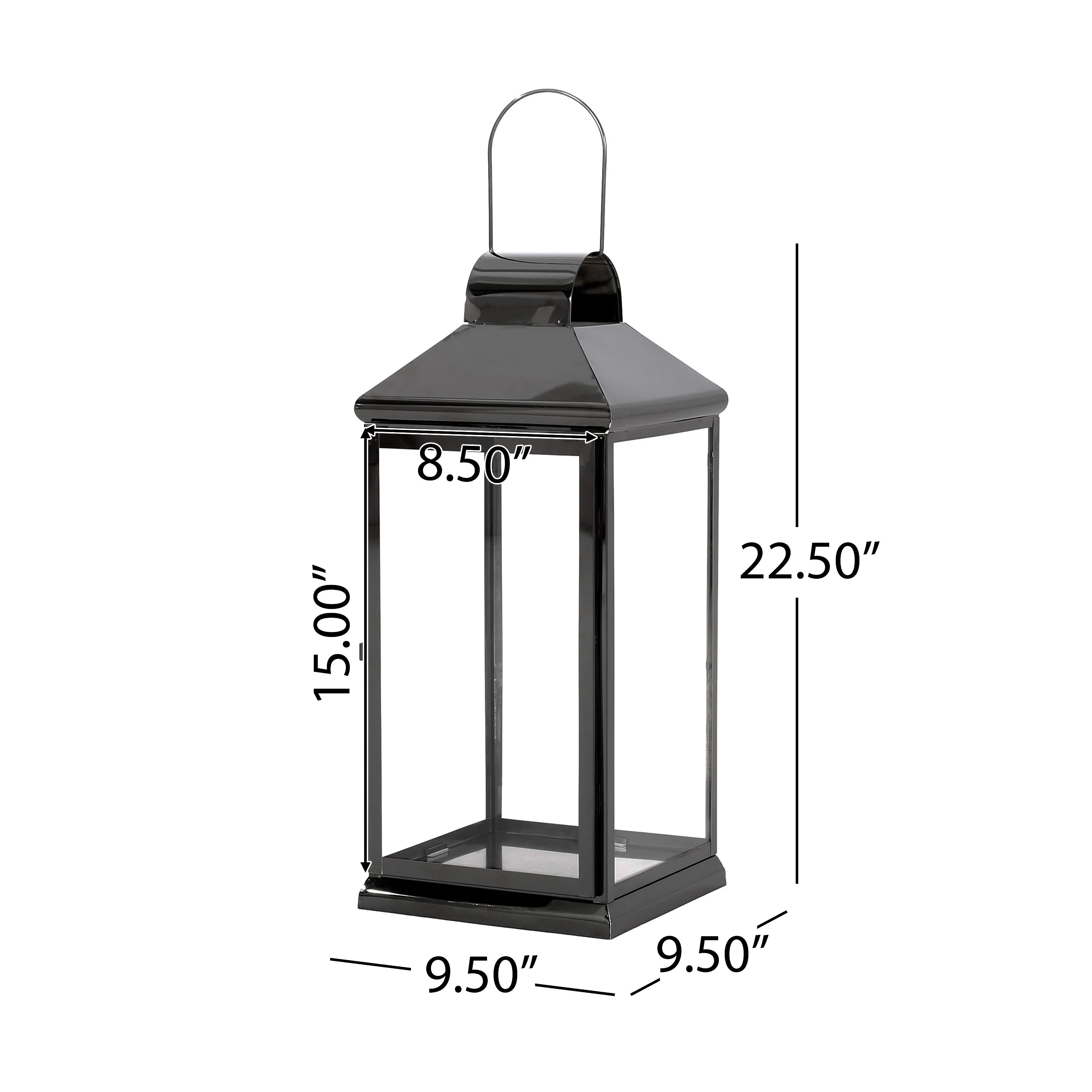 Tilson 22 Modern Stainless Steel Lantern