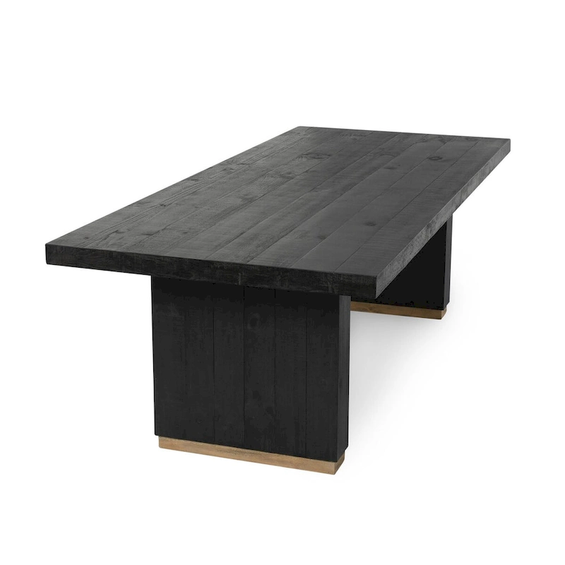 Classic Home Lynx 94 Reclaimed Pine Wood Dining Table - 94Wx40Dx30H