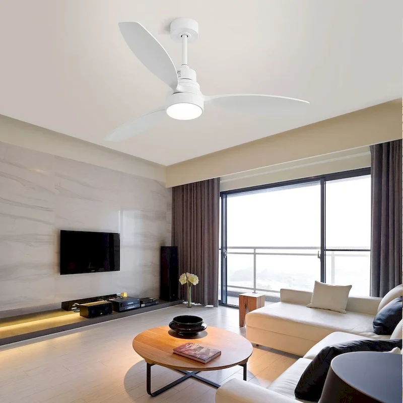 52  Low Profile Ceiling Fan with Light and Remote Control