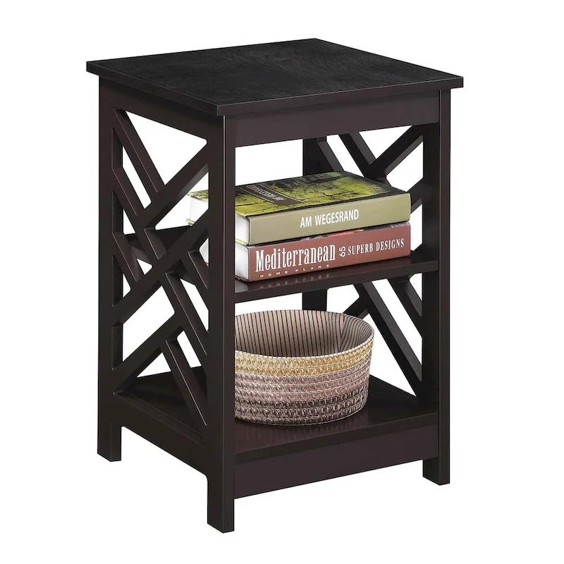 Convenience Concepts Titan End Table with Shelves