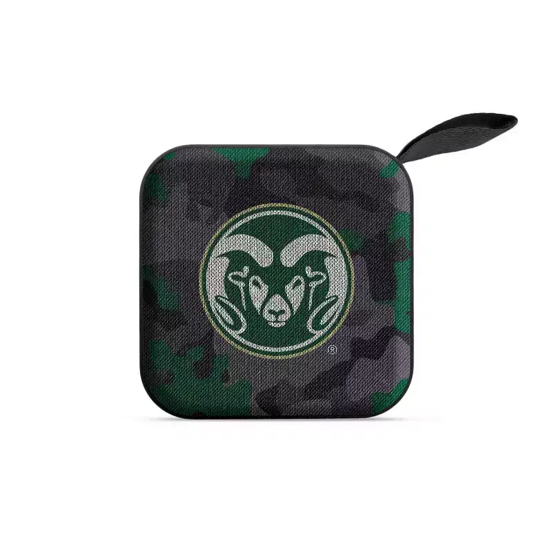 NCAA Colorado State Rams Bluetooth Portable Speaker with FM Radio: USB & MicroSD Compatible