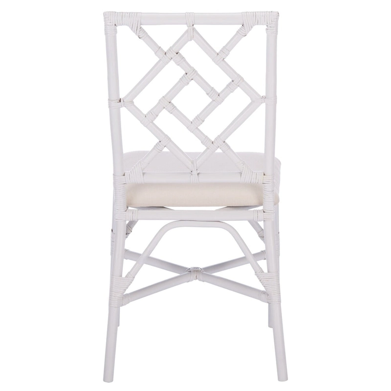 SAFAVIEH Maye Rattan Accent Chair with Cushion (Set of 2) - 18.5  W x 20.9  L x 35.8  H - 19Wx21Dx36H