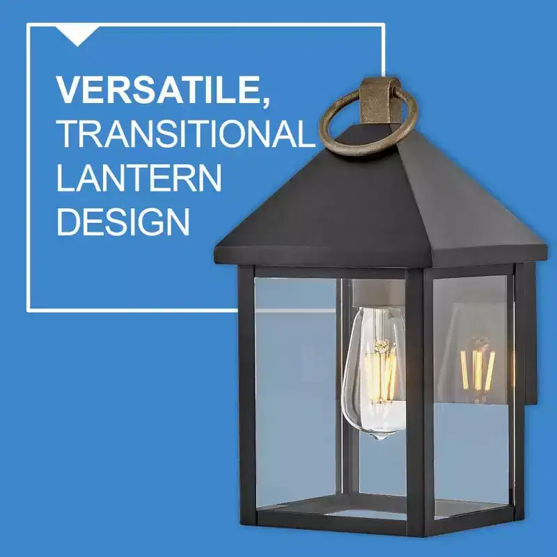 Lark Rhett 1 - Light Wall Light in Black