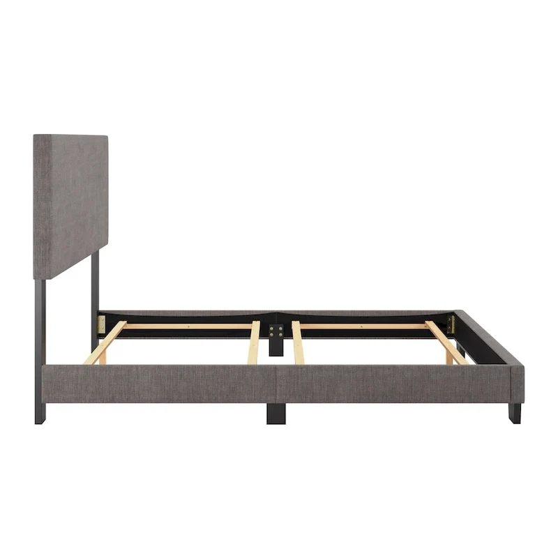 Full/Double Upholstered Bed Frame with Padded Headboard