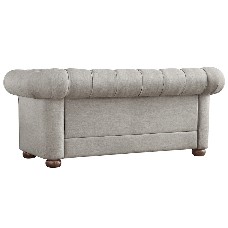 Knightsbridge Tufted Scroll Arm Chesterfield Loveseat by iNSPIRE Q Artisan