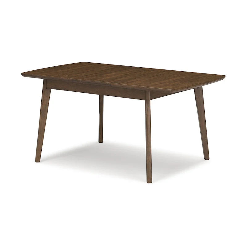 Signature Design by Ashley Lyncott Brown Rectangular Dining Butterfly Extension Table - 36 W x 48/64 D x 30 H