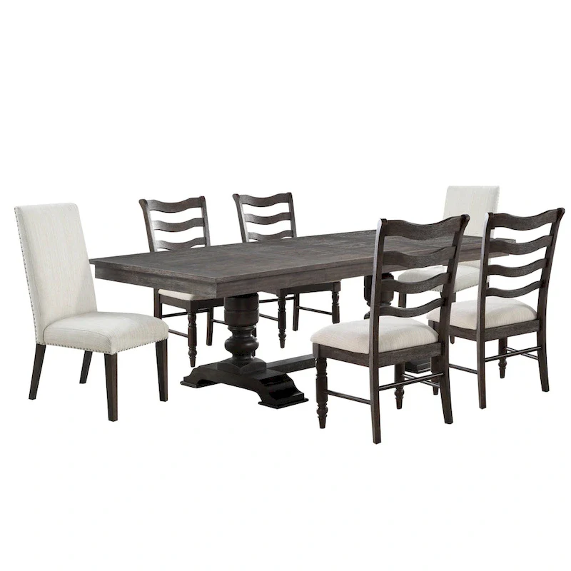 Haven Extendable Dining Set - Classic Design with Bench and Chairs