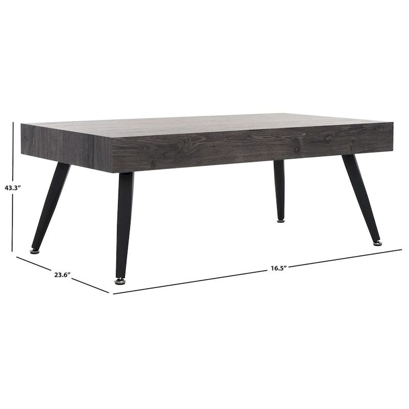 SAFAVIEH Clevie Modern Coffee Table - 43.3 x 23.6 x 16.5 - 43Wx24Dx17H