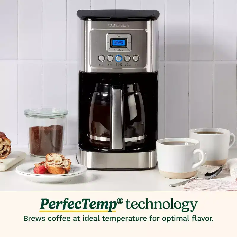 Cuisinart 14 Cup Programmable Drip Coffee Maker Stainless Steel