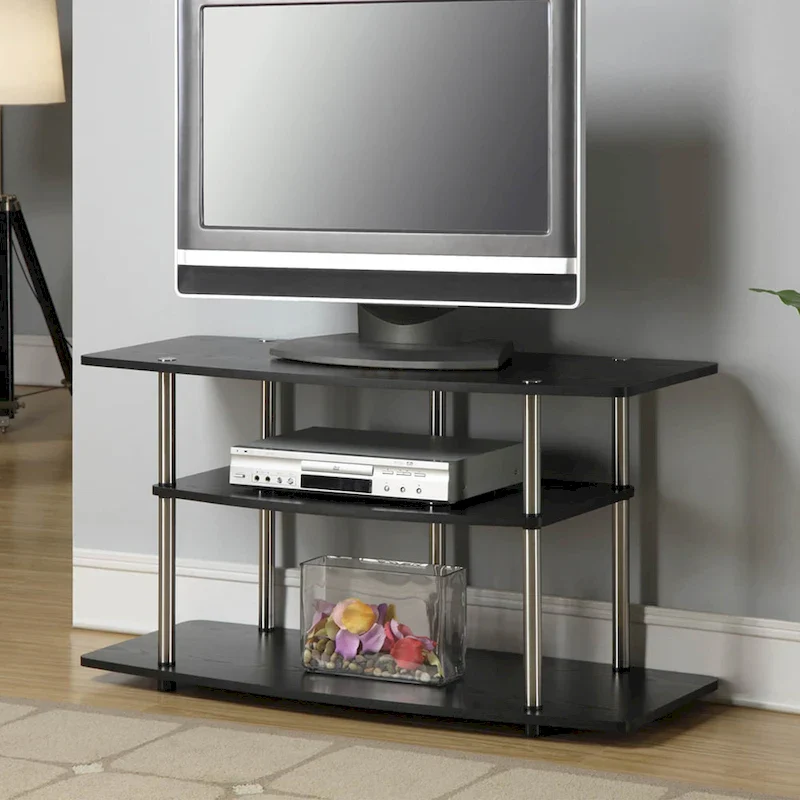 3-Tier Open Shelf TV Stand for TVs up to 46