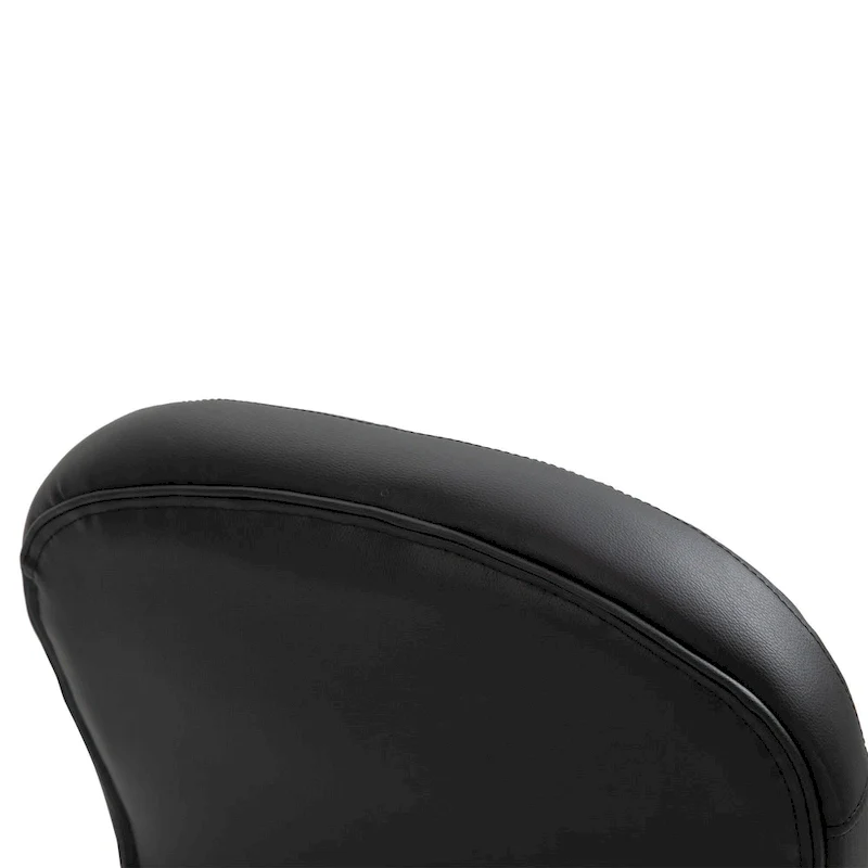 Faux Leather Office Chair with Tufted Backrest and Swivel Wheels