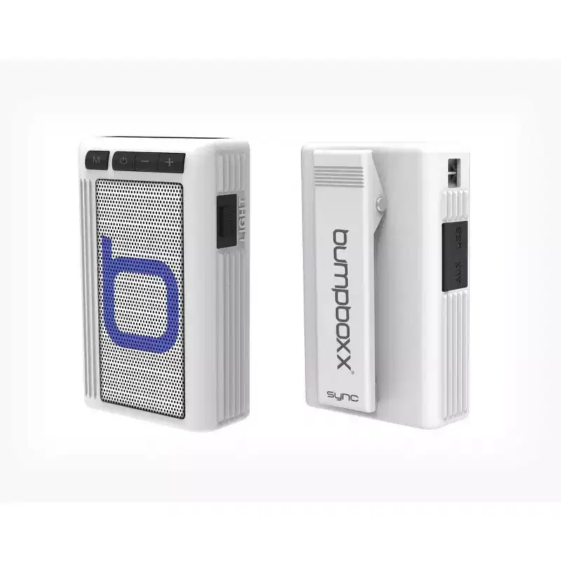 Bumpboxx Retro Pager Beeper | Outdoor Portable Bluetooth Speaker - White - Manufacturer Refurbished
