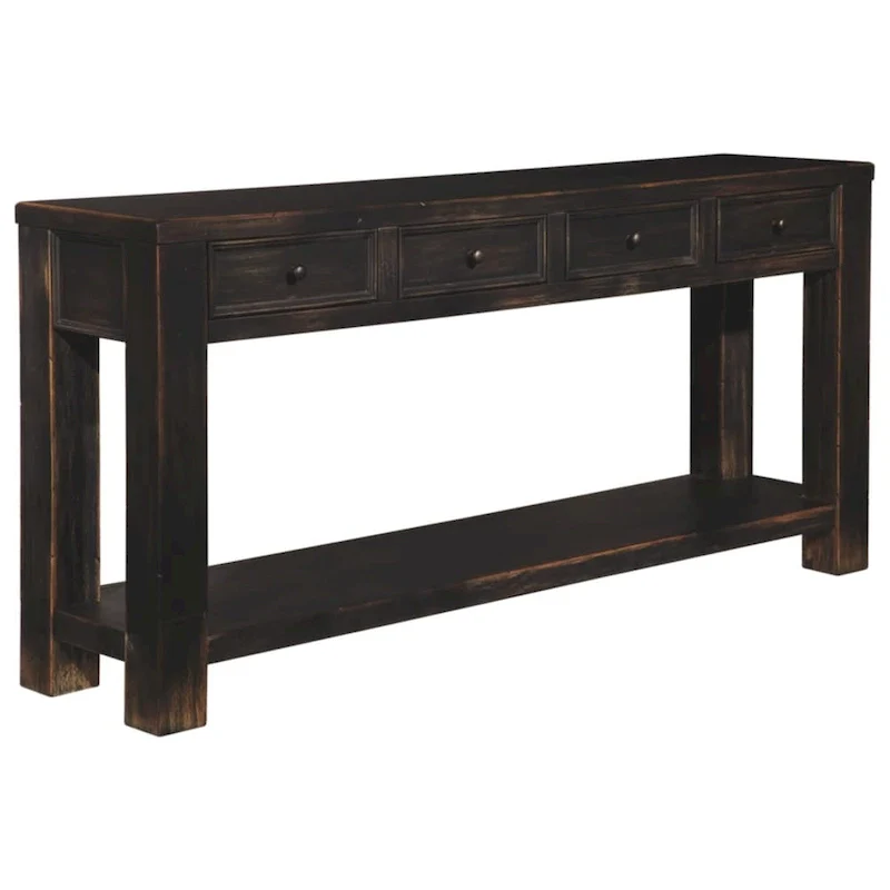 Black Sofa Console Table