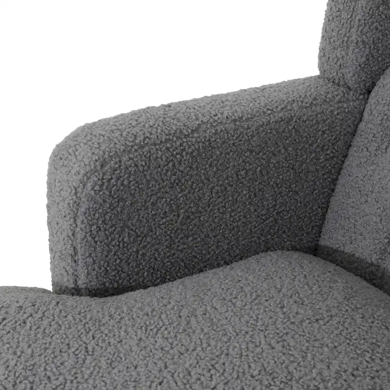 Modern Fabric Accent Chair with Cushion Back