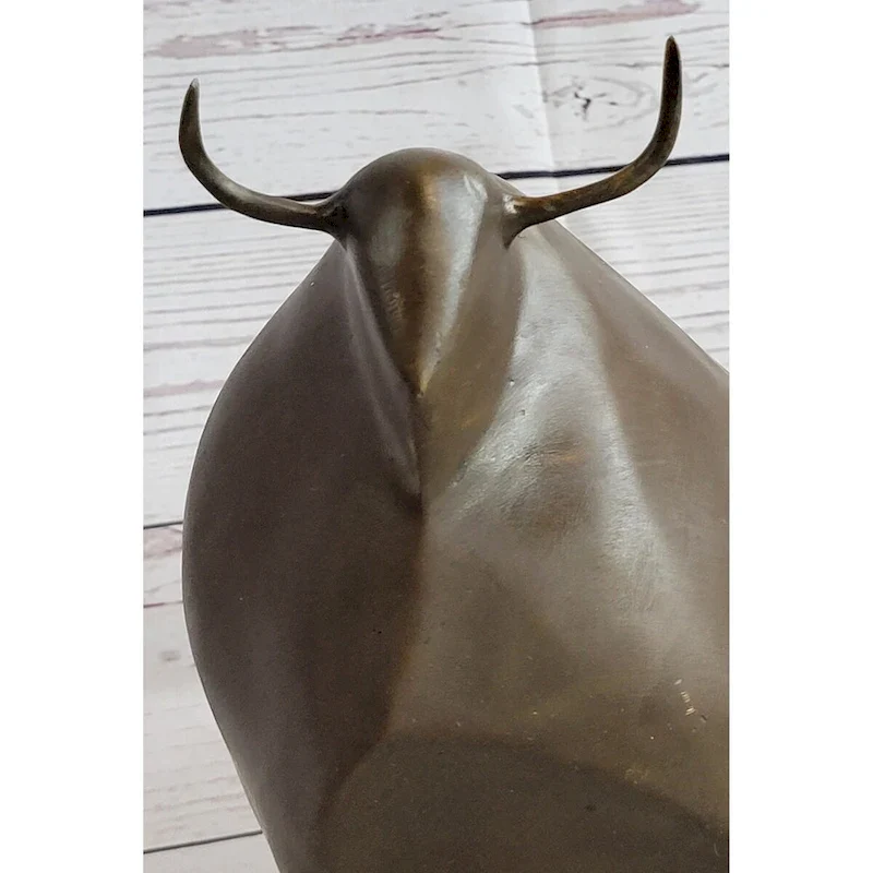 Modern Art Abstract Imitative Bull Bronze Figurine Botero Statue Sculpture Figurine Figure