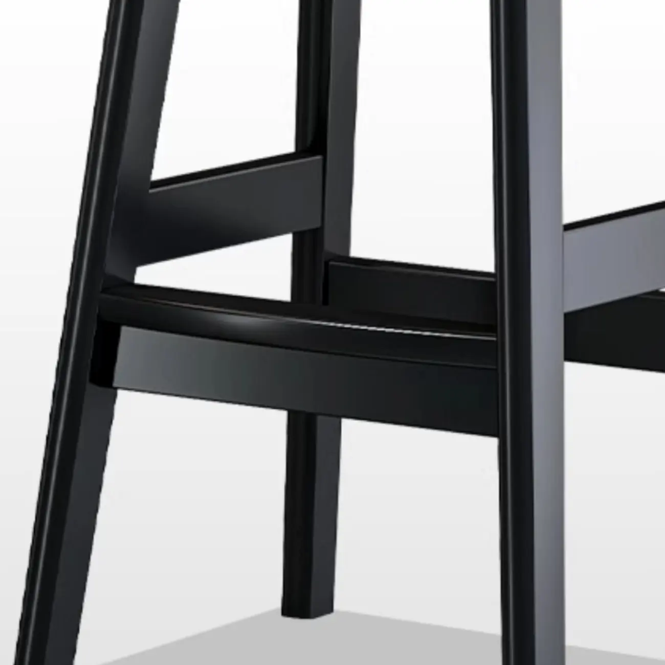 Casual Rawhide Bar Stools in Cognac with Back Quadrilateral Seat and Leg Rest