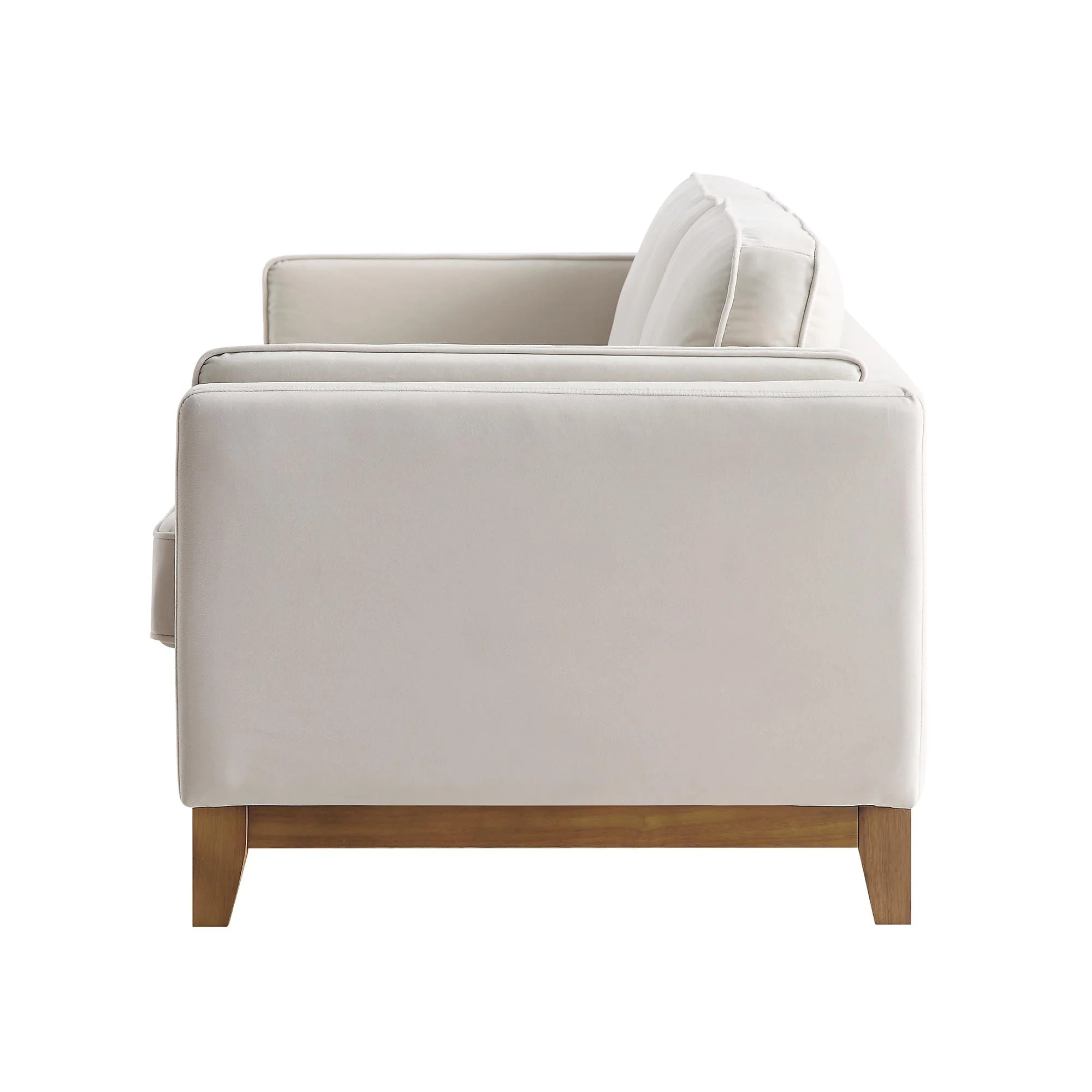 Champagne Velvet Sofa, 2-Seater