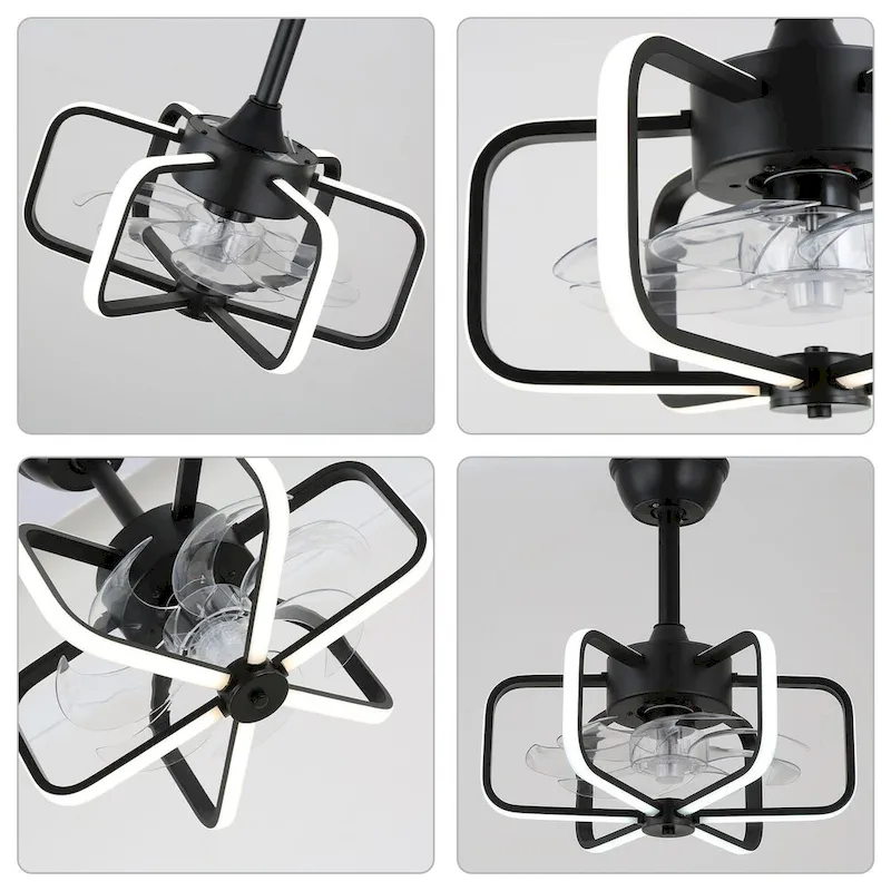 18  Bella Depot Modern Reversible Ceiling Fan with Dimmable Light , APP and Remote Control - 17.7 Inches