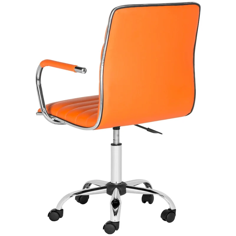 SAFAVIEH Kendra White Adjustable Height Office Desk Chair - 22.4  x 19.9  x 35.9  - 22.4  x 19.9  x 35.9  - 22Wx23Dx40H
