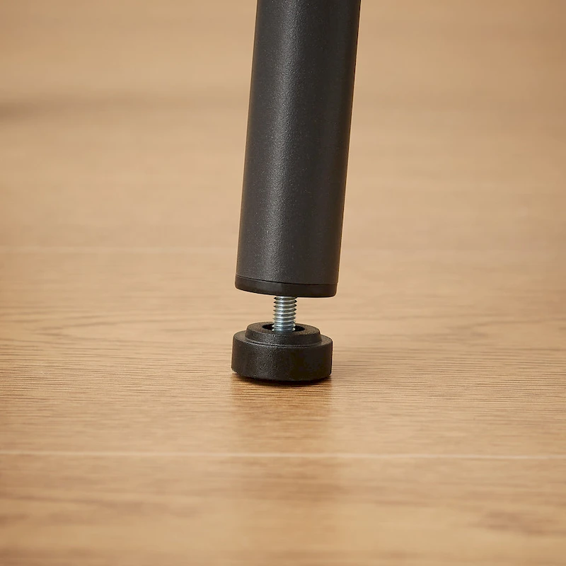 Rustic Style 7-Piece Dining Set with Rectangular Table and PU Leather Bar Chairs