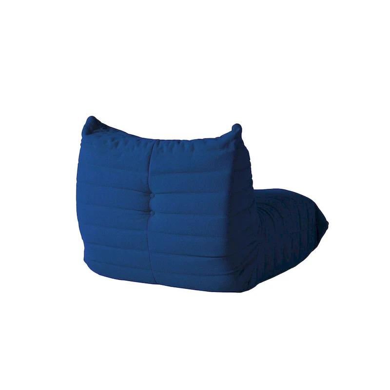 Single Sofa Teddy Fabric Bean Bag Chair