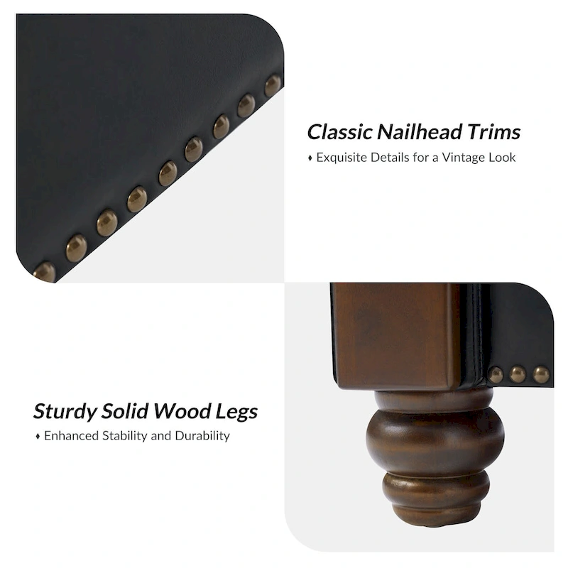 Hedda Transitional 59 Wide Leather Sofa with Solid Wood Legs by HULALA HOME