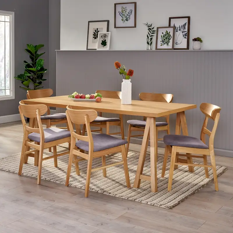 Idalia Mid-Century Modern 7 Piece Dining Set by Christopher Knight Home