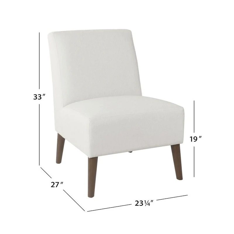 HomePop Modern Armless Dining Accent Chair