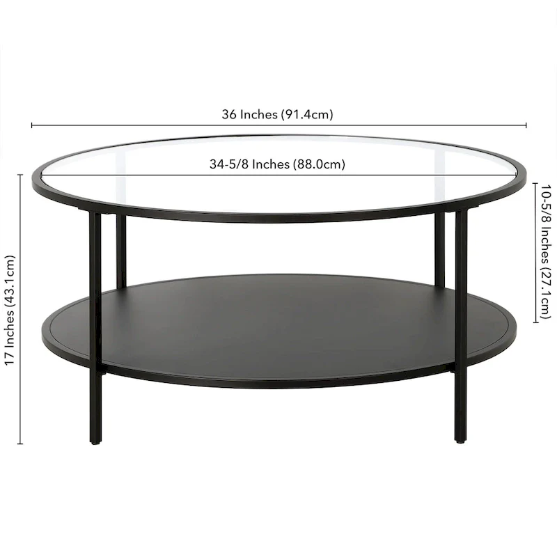 Sivil 36 Wide Round Coffee Table
