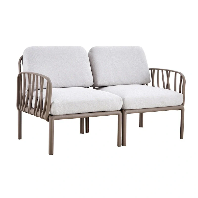 Weather Waterproof Patio Loveseat with Cushion