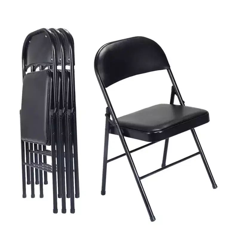 Karl Home | Plastic / Resin Padded Office Folding Chairs Folding Chair Set (Set of 4)
