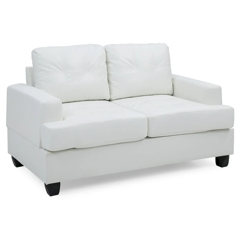 Sandridge Faux Leather Loveseat