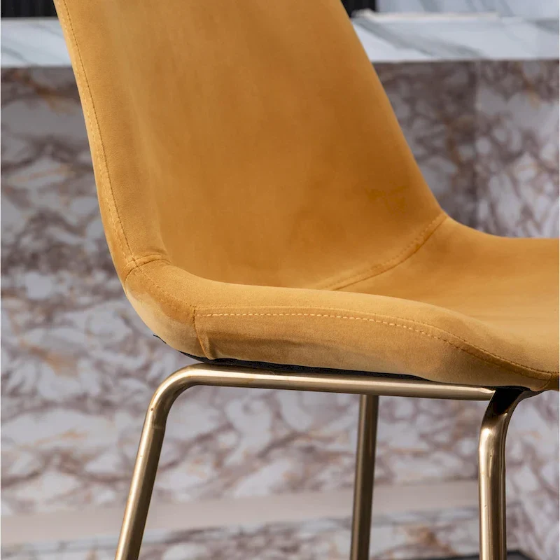 Roundhill Furniture Aufurr Modern Velvet 26.50 Counter Height Stool (Set of 2)