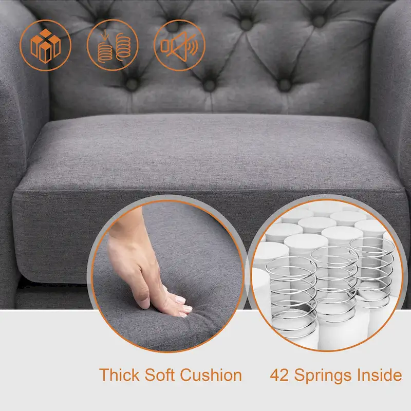 Accent Club Chair with Arms and Padded Seat