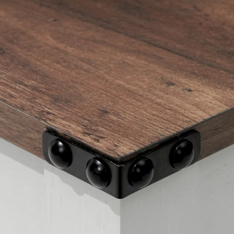 VredHom Coffee Table Center Table Tea Table with Shelf - 18.1 in H x 40.2 in W x 22 in D