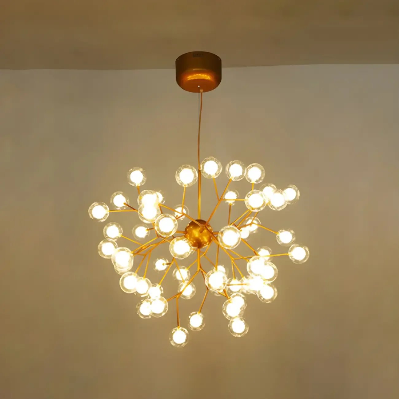 Adjustable Modern Globe Glass Sputnik Chandelier