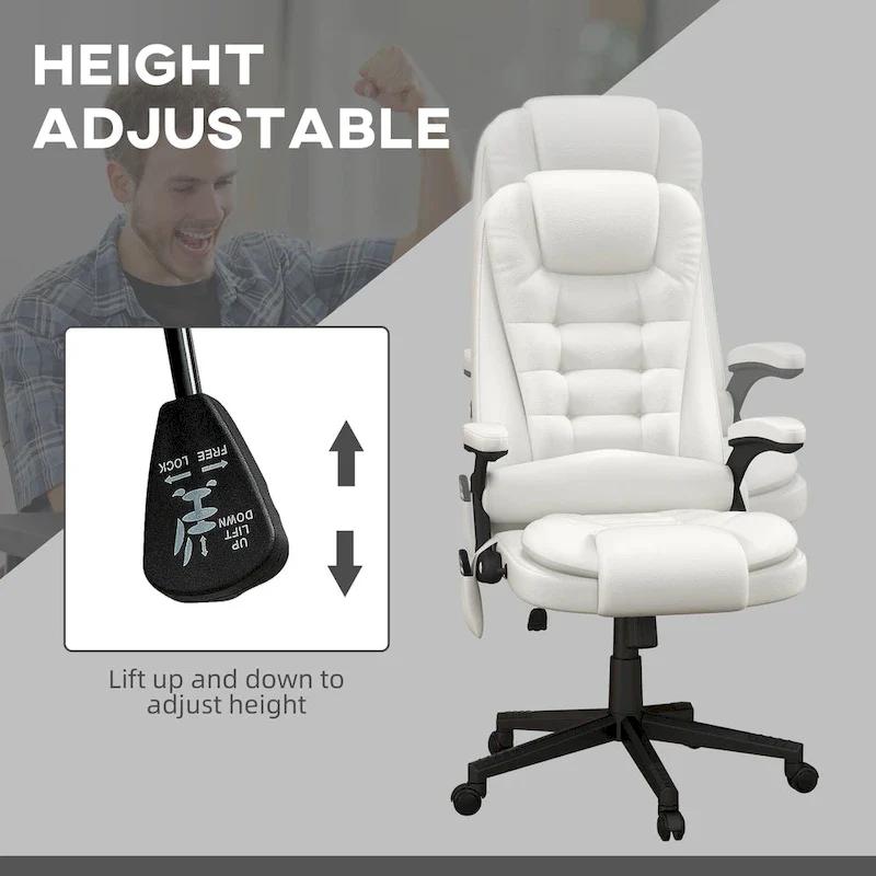 Office Chair - High Back - Massage & Heated with Remote