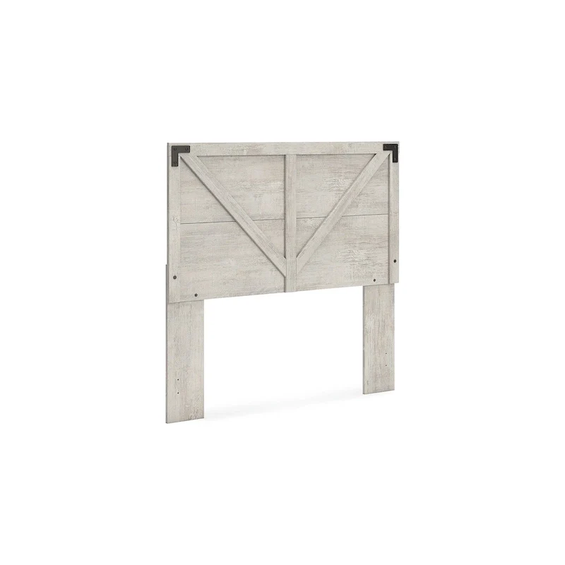 Signature Design by Ashley Shawburn Gray Crossbuck Panel Headboard