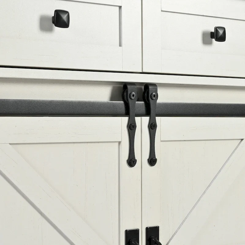 53.5Farmhouse Kitchen Island with Power Outlet