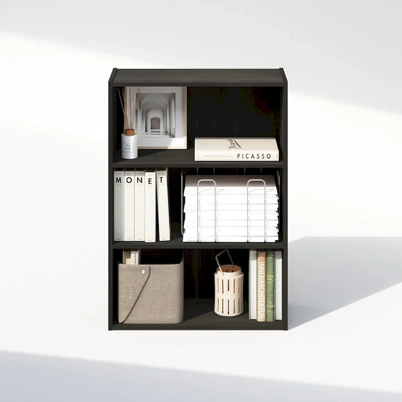 Furinno Simple Open Shelf, Bookcases, 3-Tier