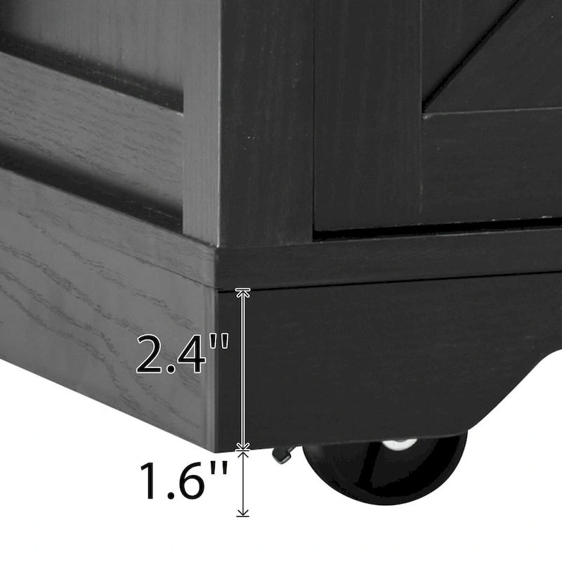 Farmhouse Kitchen Island with Power Outlet