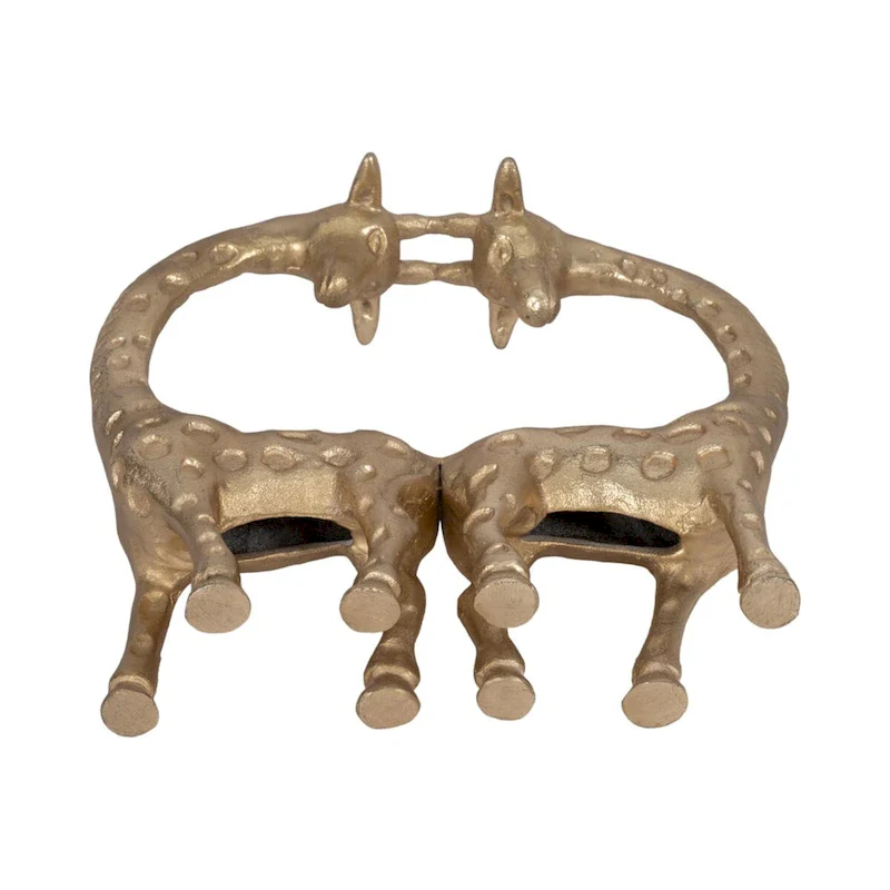 Sagebrook Home Metal 10 H Gold Couple Girraffe - 9  x 3  x 10