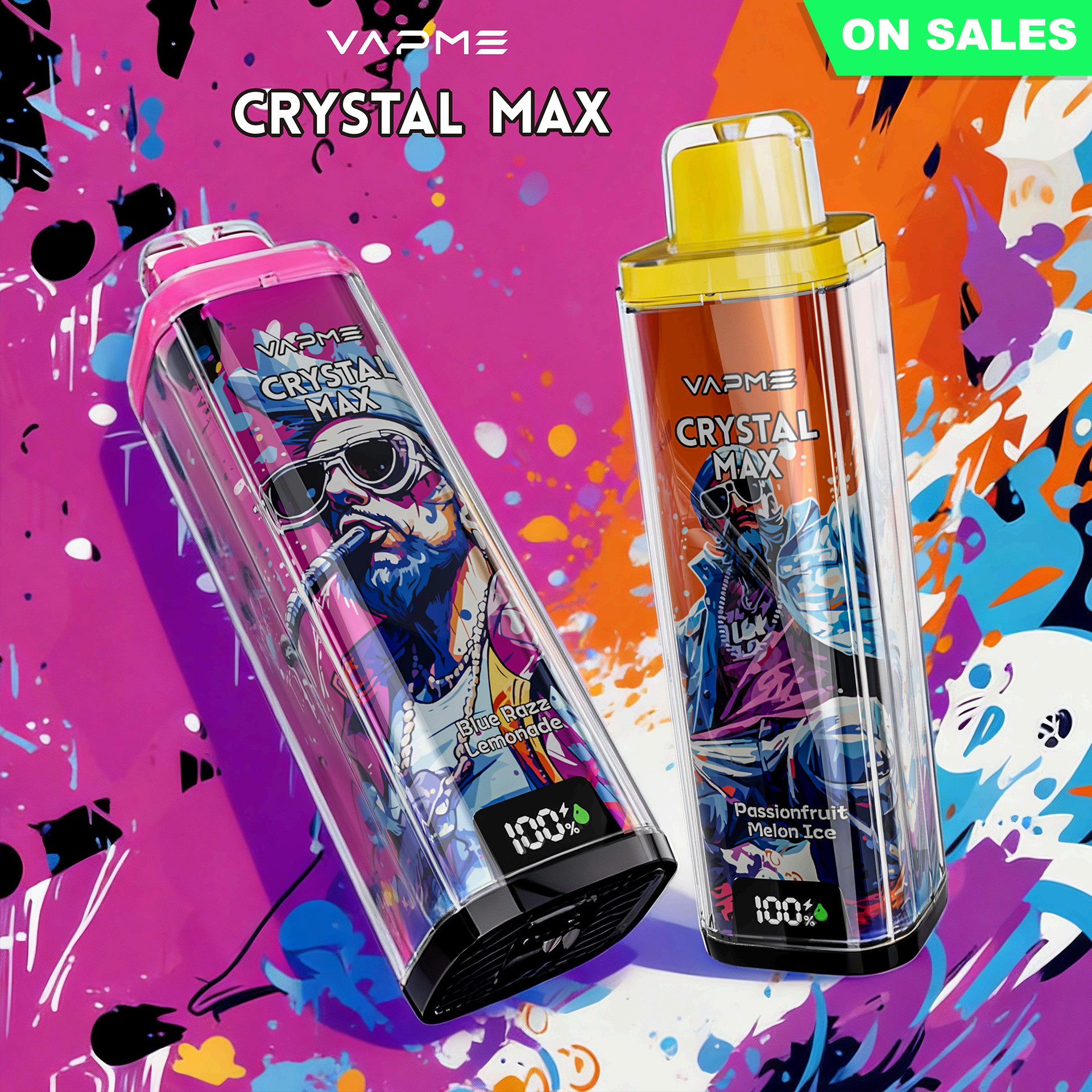 VAPME CRYSTAL MAX 78000 - AMERICA STOCK
