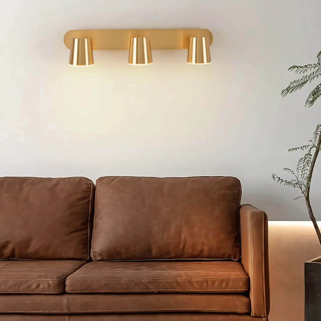 Bathroom Modern Vanity Light with Metal Lampshade