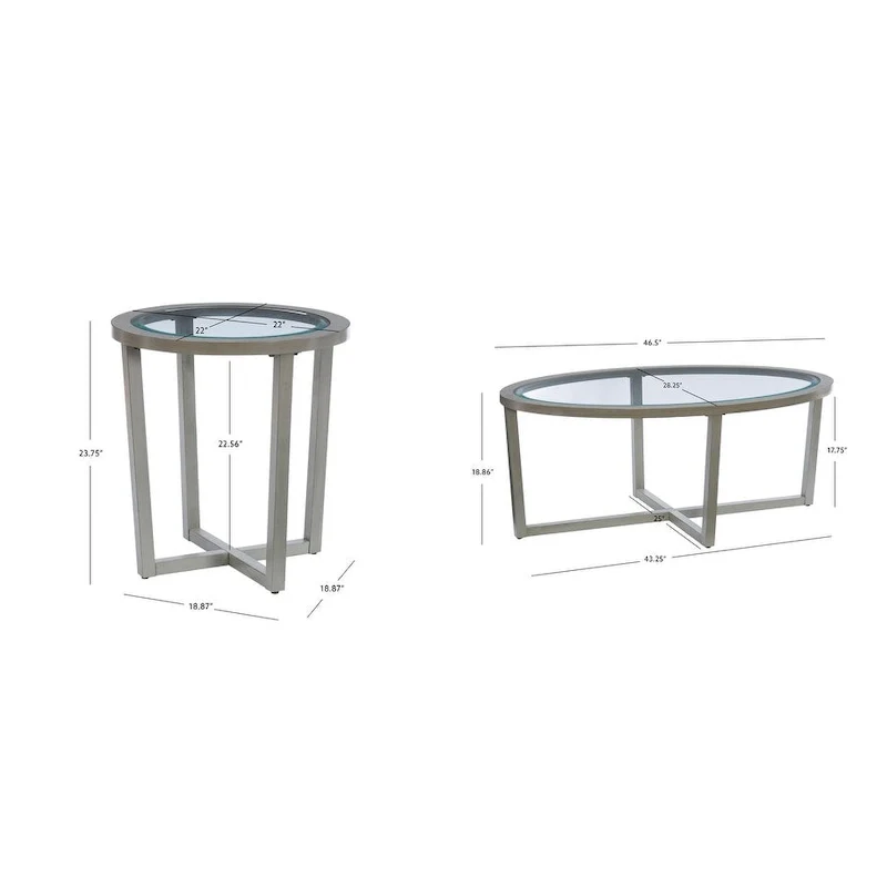 Bowlus 3 Piece Coffee and End Table Set