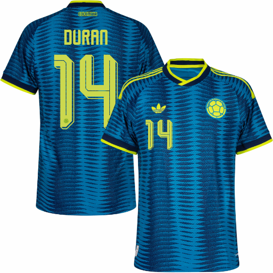 Colombia Authentic Away Duran 14 Jersey 2026-2027