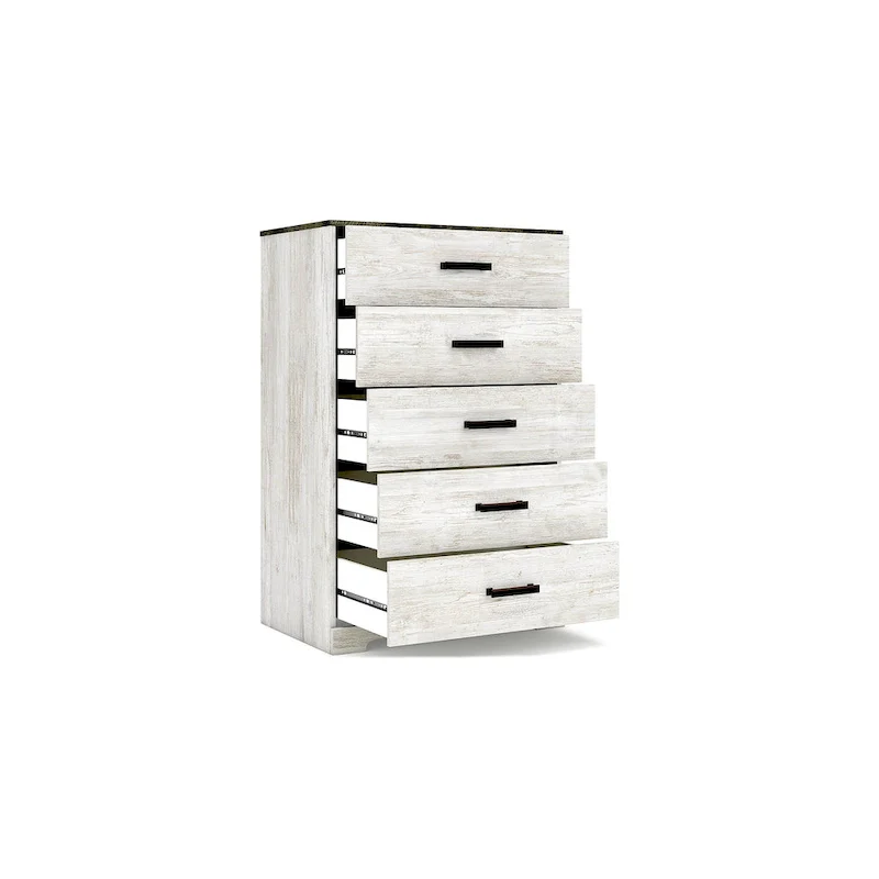 Contrasting Woodgrain Chest of Drawers