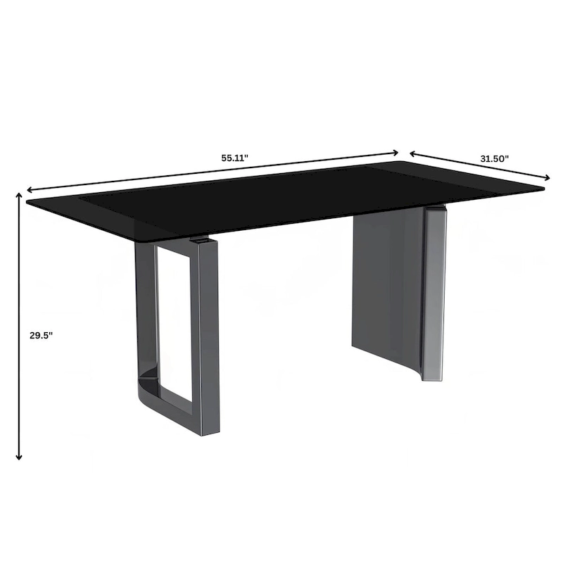 Astra Series Dining Table with Sintered Stone/Glass Top
