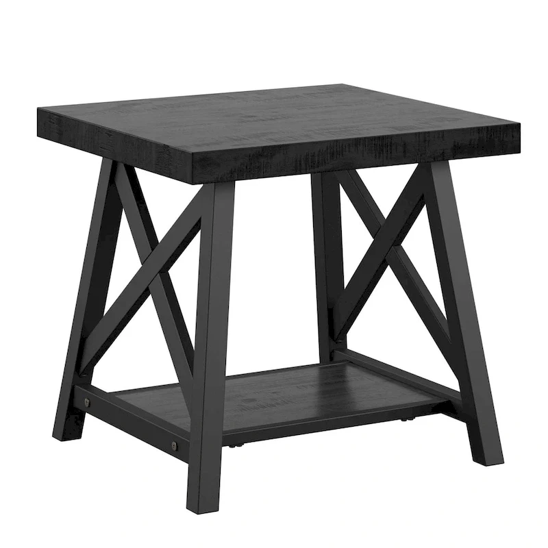 Bryson Rustic X-Base Accent Tables by iNSPIRE Q Classic