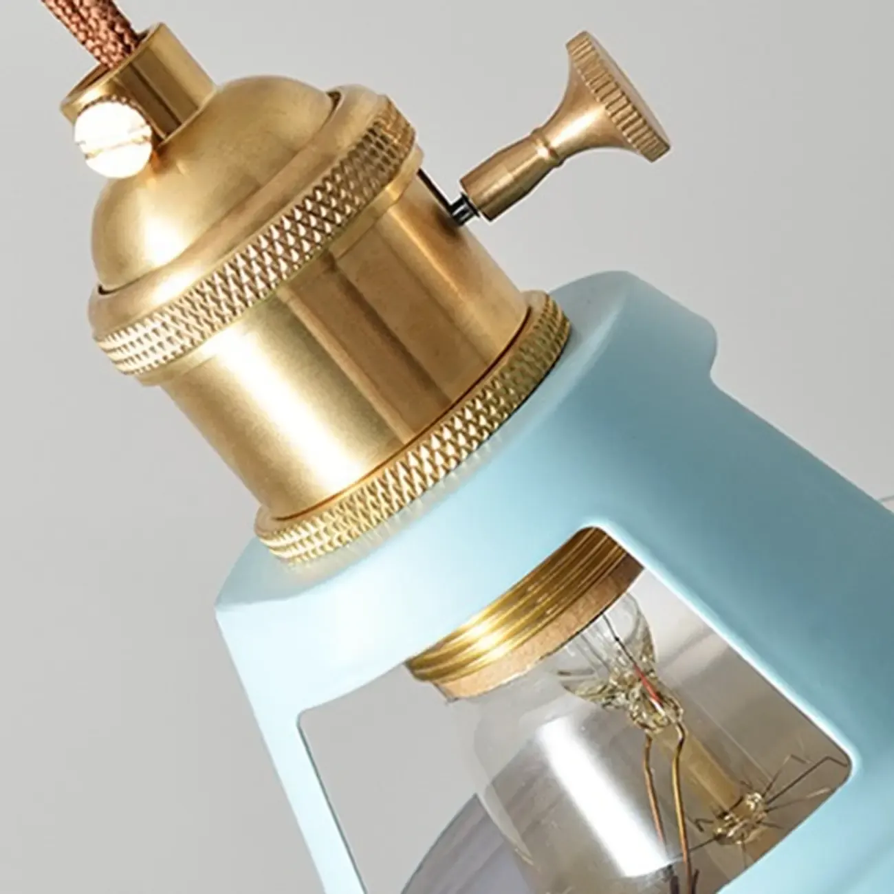 Macaron Iron Dome Pendant Lamp with Hardwired